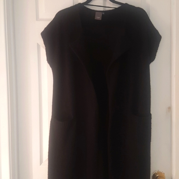 ICHI black vest cardigan - Picture 3 of 10